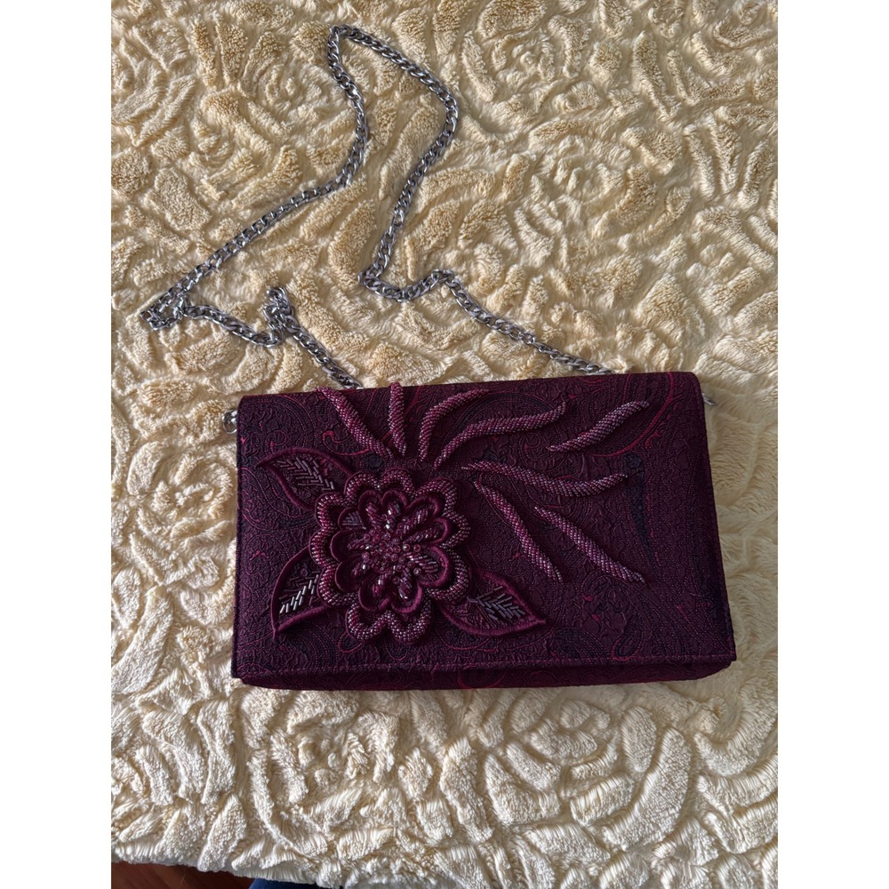 Vintage beaded clutch / crossbody‎
